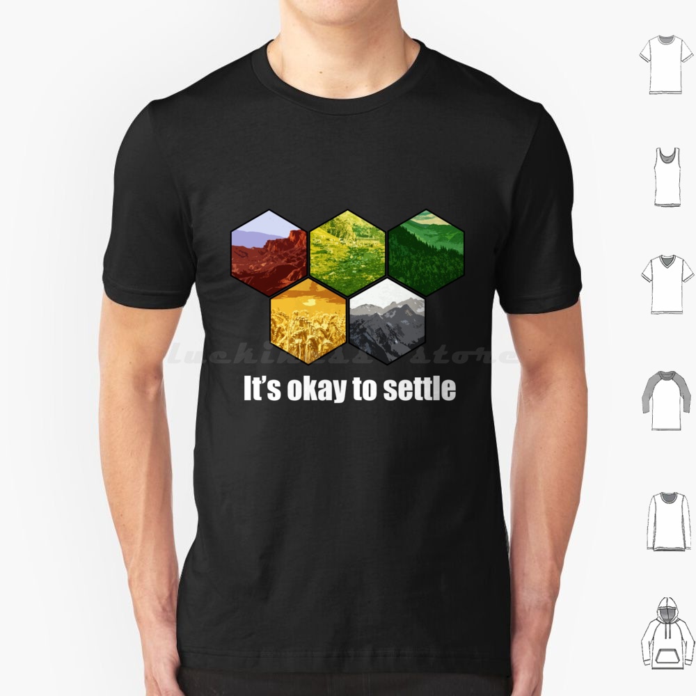 It _ S Okay To Settle T Shirt  - Board Game Catan review and price